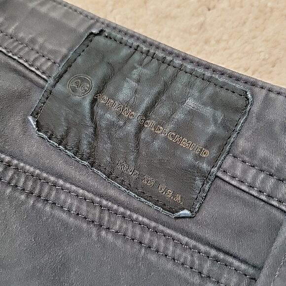 Men's AG Jeans Adriano Goldschmied Protege Gray Straight Leg 32x34 Made in USA - Picture 5 of 9